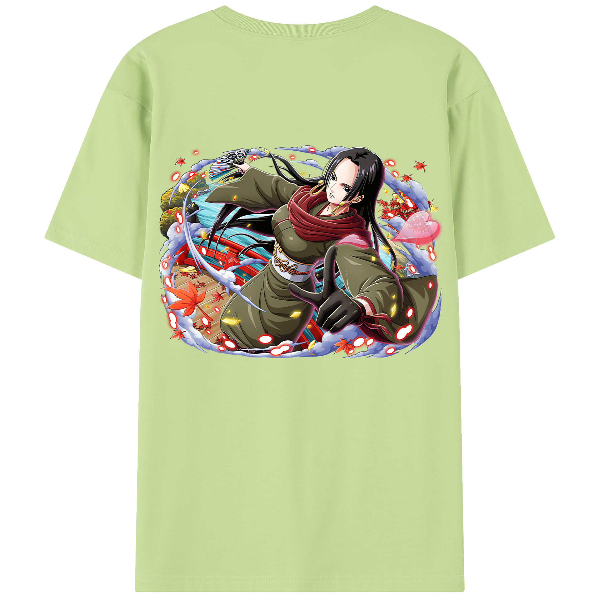 ワンピース ボア・ハンコック ONE PIECE Boa·Hancock 綿100％半袖Tシャツ（背面プリント）